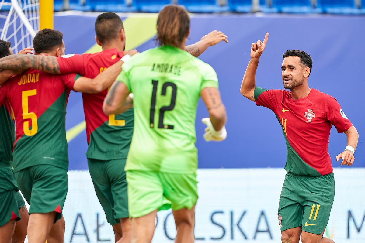 Jogos Europeus: Portugal vence Espanha na estreia no futebol de praia